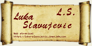 Luka Slavujević vizit kartica